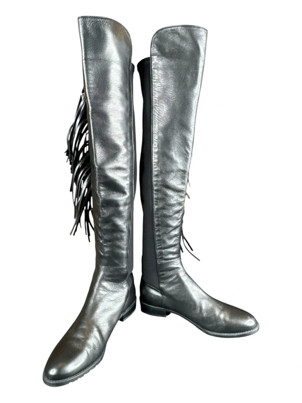 STUART WEITZMAN 5050 Mane Fringe Over-the-Knee Boots